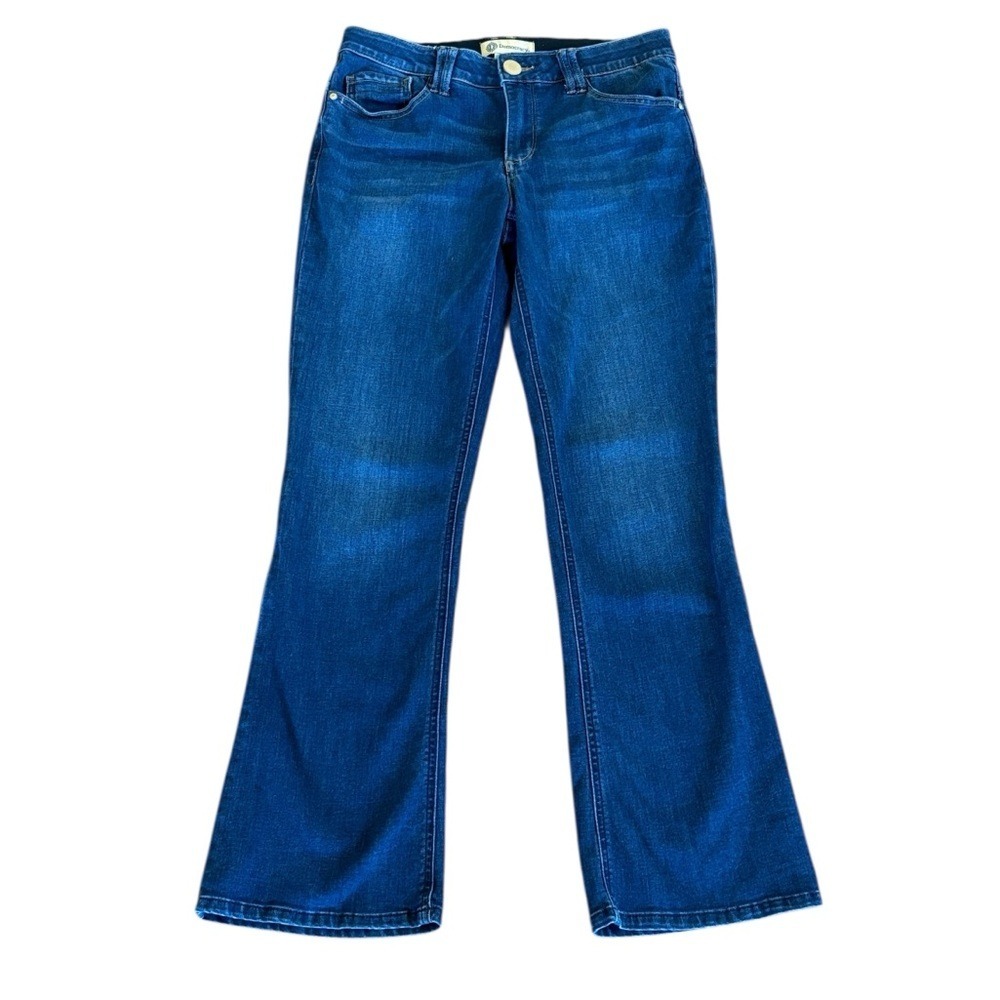 Democracy High Rise Ab Technology Wide Leg Bootcut Medium Wash Jeans Size 8